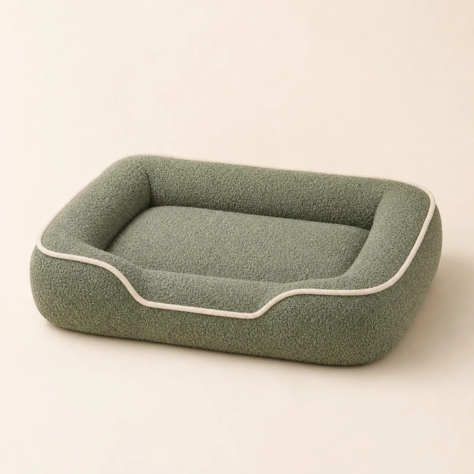 Cloudrest Orthopedic Bed in sage boucle